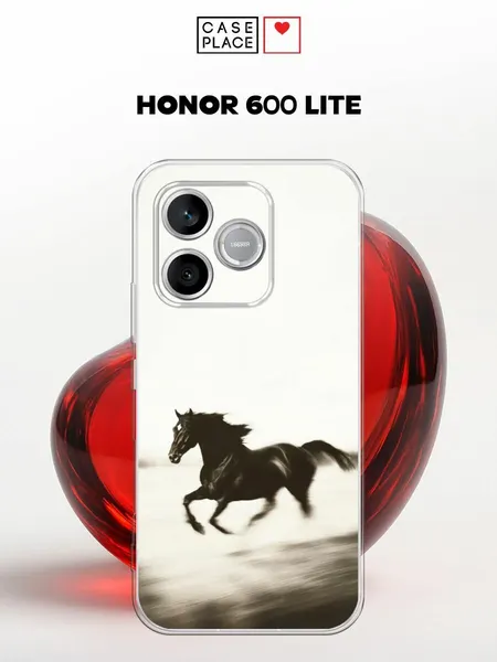 Чехол на Honor 600 Lite / Хонор 600 Лайт с принтом Быстрый конь