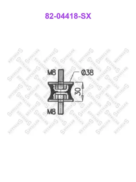 STELLOX 8204418SX, Подушка глушителя
