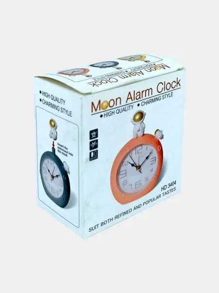 Настольный будильник "Moon Alarm Clock" с фигуркой астронавта (HD 3404)