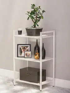 Стеллаж металлический напольный в стиле лофт, этажерка, 34х49х84,5 см