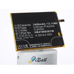Аккумуляторная батарея iBatt 3450mAh для телефона Huawei Nexus 6P (HB416683ECW)