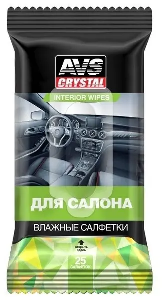 AVS Влажные салфетки для салона 25 штук AVK-201
