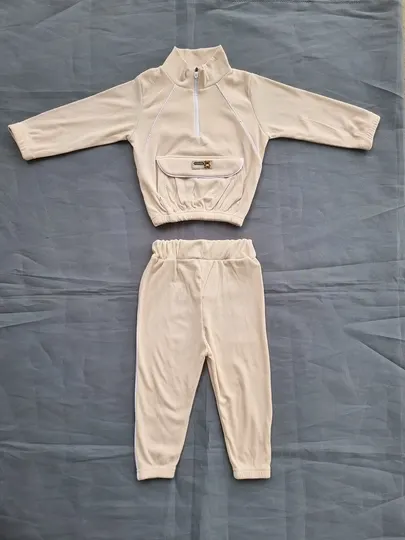 Спортивный костюм из вельвета, для девочек и мальчиков, 3–5 лет