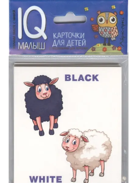 24 Наш Книжный Дом Умный малыш. ENGLISH. Противоположности. Набор карточек
