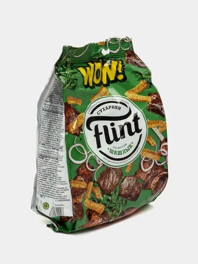 Сухарики со вкусом шашлыка Flint, 190 г
