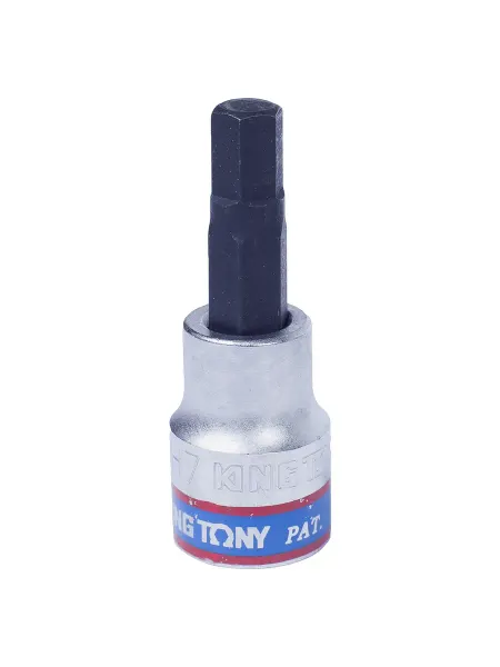KING TONY Насадка (бита) торцевая 3 8" Hex 7мм 302507