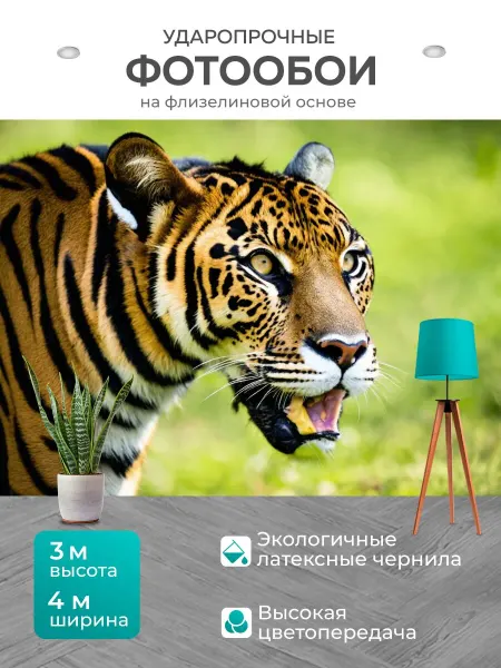 LotsPrints Фотообои "Животные в стиле модернизм, совместное." 4x3м