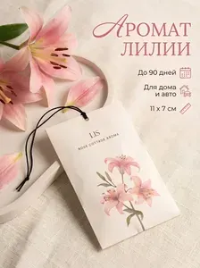 Ароматическое саше для шкафа и белья / Лилия / 2 шт