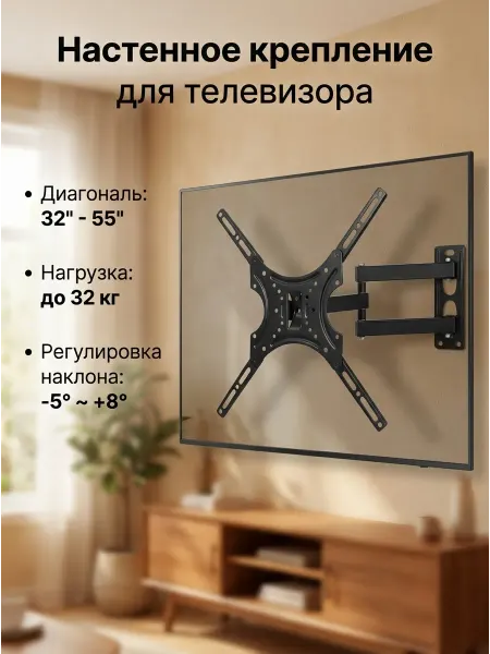 Xiaomi Кронштейн для телевизора крепеж 32-55"