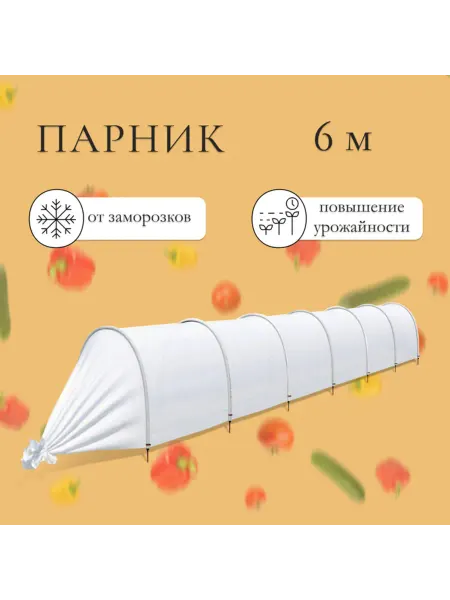 Филиппи ко Парник прошитый 6 м с дугами из пластика 2 м