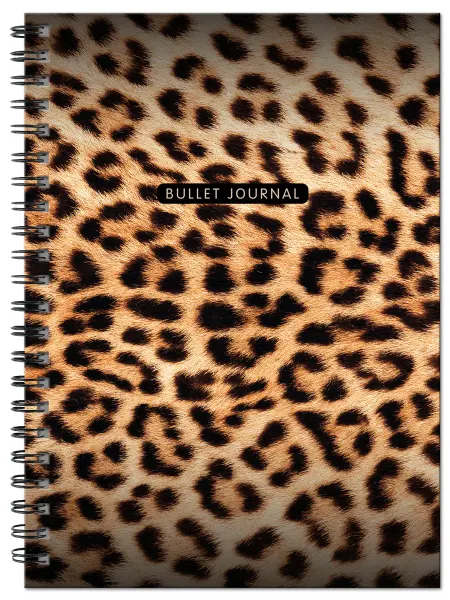 Эксмо Блокнот в точку Bullet Journal (леопард, 120 c, пружина)