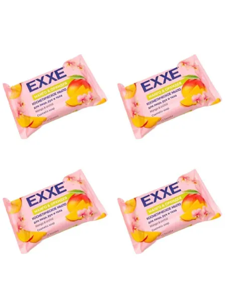 EXXЕ Косметическое мыло, 75 гр, 4 штуки