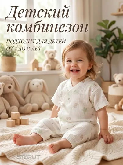 Комбинезон-слип для новорожденных, 100% хлопок, летняя детская одежда для малышей