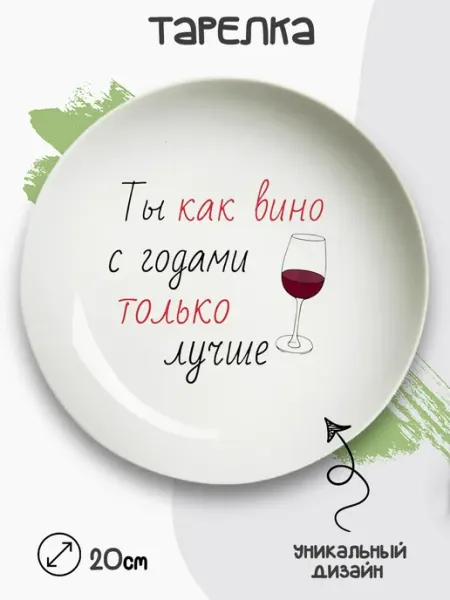 Кружка и Блюдце Тарелка подарочная День Рождения