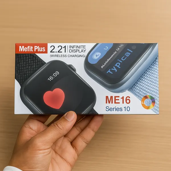Умные часы Mefit ME16 Plus, AMOLED дисплей, беспроводная зарядка, 2.21", чёрные