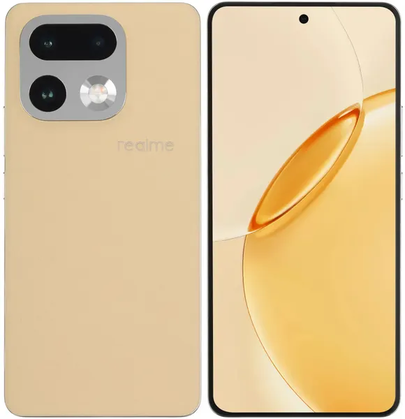 Смартфон realme 16 Pro+ 5G 12/512 ГБ бежевый, Ростест (EAC), AMOLED, 7000 мАч, стереодинамики