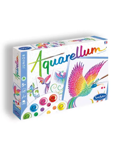 SentoSpherE Aquarellum Junior Акварельная раскраска Райские птицы 656