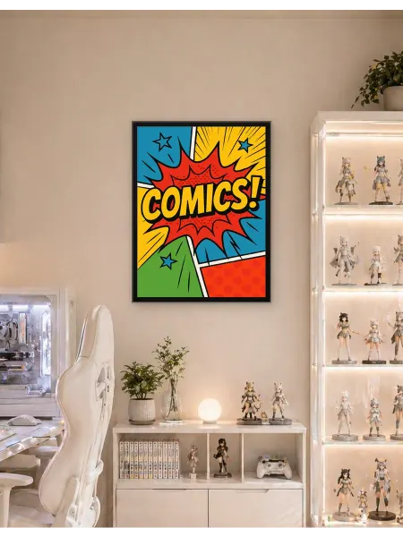Postersbase Настенный плакат Стиль комиксов «Комиксы!» Взрыв 50x70