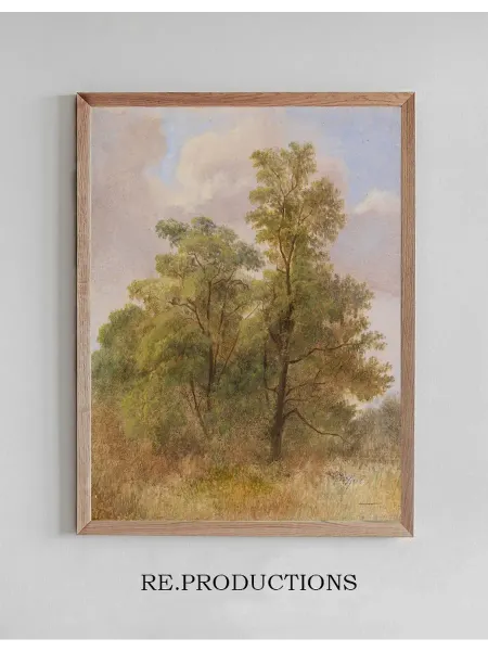 Re.productions Постер Baumstudie - Carl Spitzweg