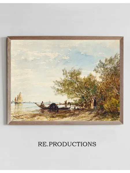 Re.productions Постер Venise, Mazzorbo - Félix Ziem