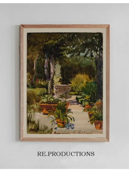 Re.productions Постер Mrs. Thayer’s Garden - John Singer Sargent