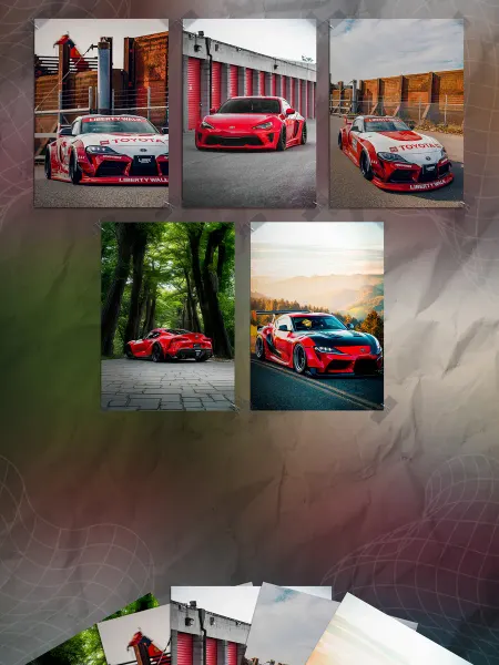 Store ST Набор постеров машины "Toyota" (5 шт)