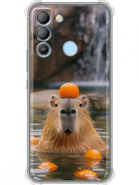360skin Чехол на Tecno Pop 5 LTE Смешные капибары