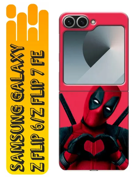360skin Чехол на Samsung Galaxy Z Flip 6, Z Flip 7 FE Deadpool