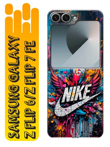 360skin Чехол на Samsung Galaxy Z Flip 6, Z Flip 7 FE Nike Найк