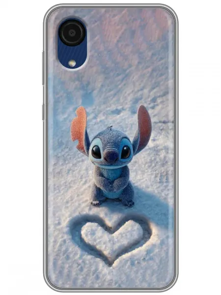 360skin Чехол на Samsung Galaxy A03 Core Лило и Стич (для девочки)