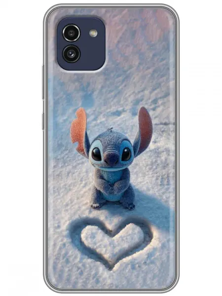 360skin Чехол на Samsung Galaxy A03 Лило и Стич (для девочки)