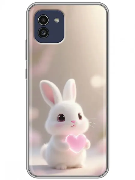 360skin Чехол на Samsung Galaxy A03 кролик женский