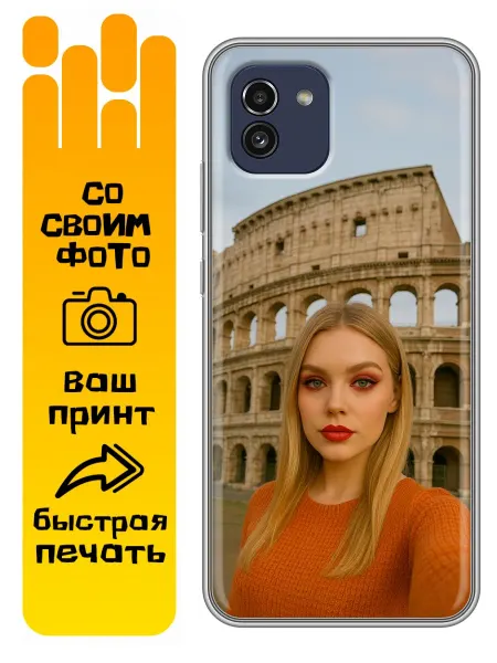 360skin Чехол на Samsung Galaxy A03 со своим фото
