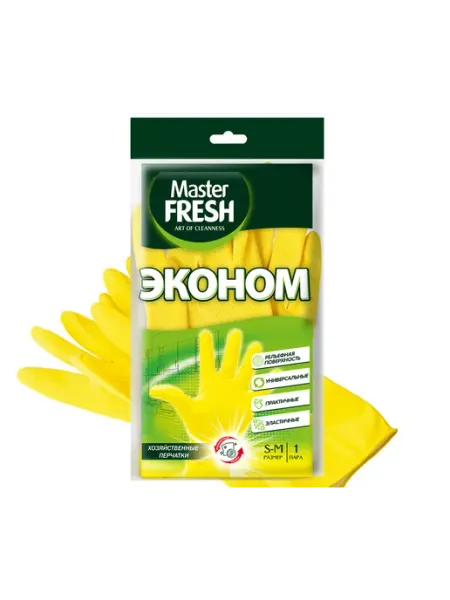 MASTER FRESH Перчатки хозяйственные латексные FRESH L-XL (1 пара)