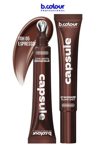 B.COLOUR PROFESSIONAL Блеск для губ коричневый, бальзам CAPSULE 05 ESPRESSO