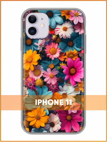 Case Face Чехол на Iphone 11 с принтом Цветочки