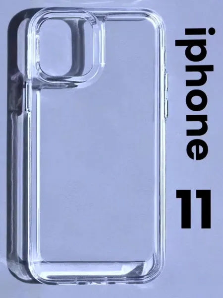 ND CASE чехол на iphone 11 прозрачный с квадратными гранями