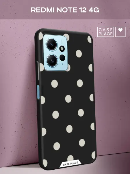 Xiaomi Чехол на Redmi note 12 4G горошек
