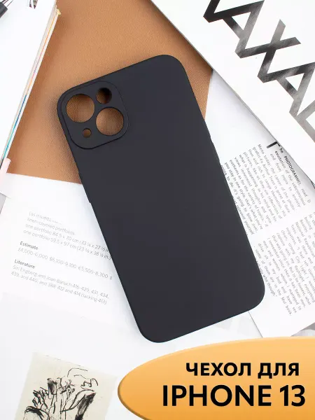 NIK accessories Чехол на iPhone 13 силиконовый матовый с защитой камеры