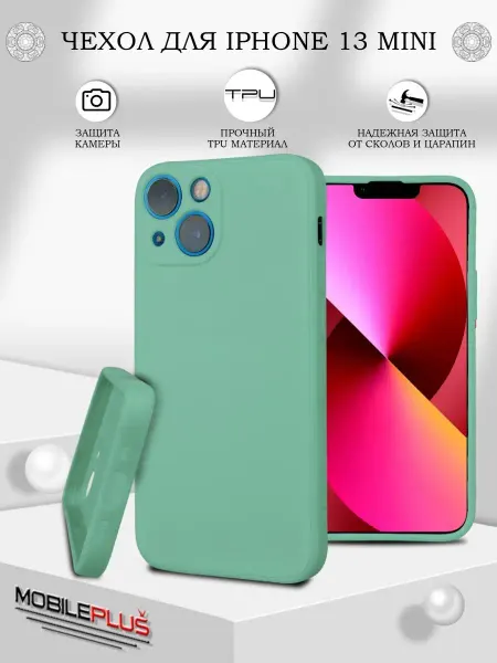 Mobileplus Чехол на iPhone 13 Mini силиконовый матовый с защитой камеры
