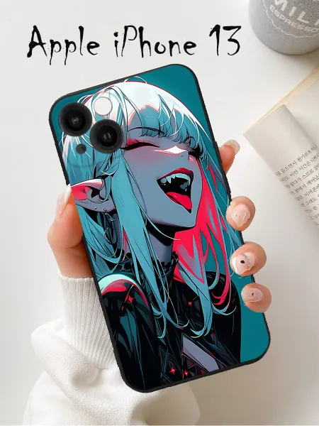 Чехол на Iphone 13 с принтом аниме девочка
