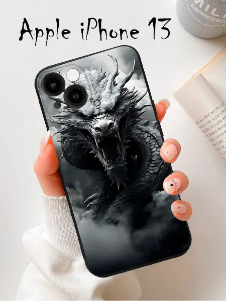 Анимемания Чехол на Iphone 13 рисунок дракон