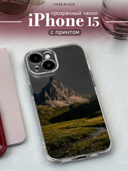 Case Place Чехол на iPhone 15 горы