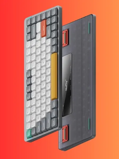 NuPhy Air75 V2 Lunar Gray Механическая Клавиатура Low-Profile QMK VIA Aloe 37гф