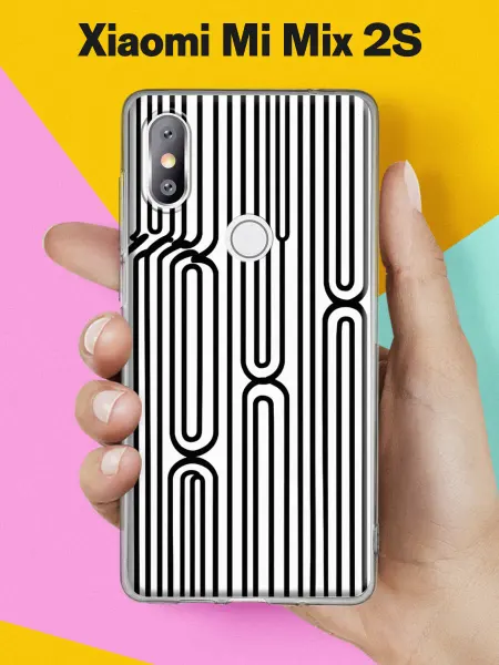 Xiaomi Чехол на Mi Mix 2S с принтом Чёрные арки