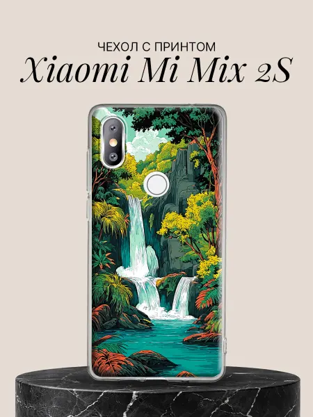 Xiaomi Чехол на Mi Mix 2S Райский тропический водопад