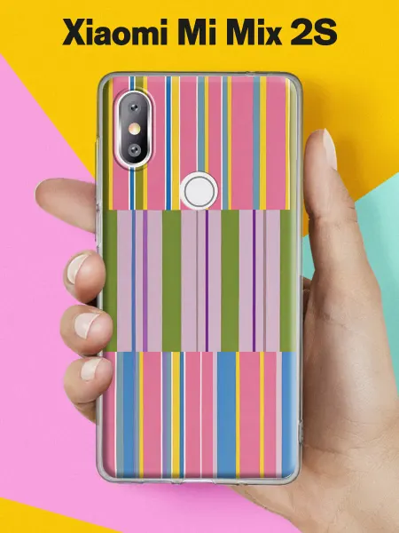 Xiaomi Чехол на Mi Mix 2S с принтом Радужные колонны