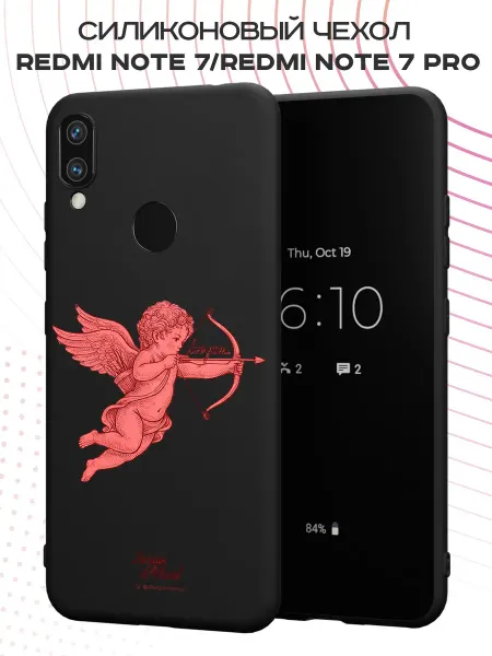 PBl store Чехол на Xiaomi Redmi Note 7 с принтом Купидон