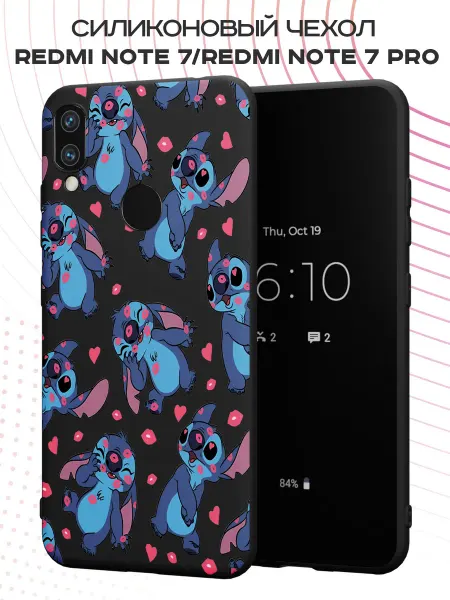 PBl store Чехол на Xiaomi Redmi Note 7 с принтом Лило и Стич