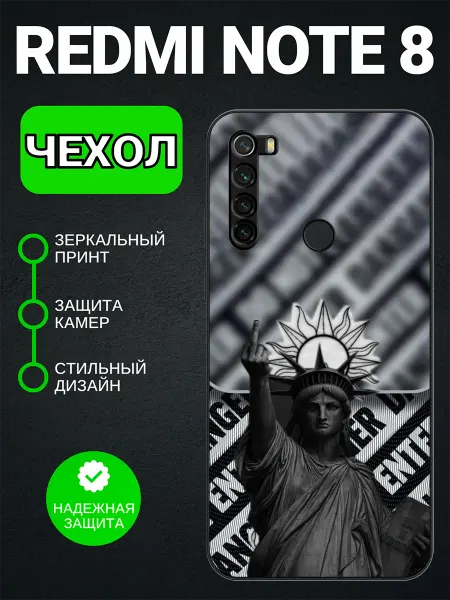 PedantCase Чехол на Redmi Note 8 статуя свободы